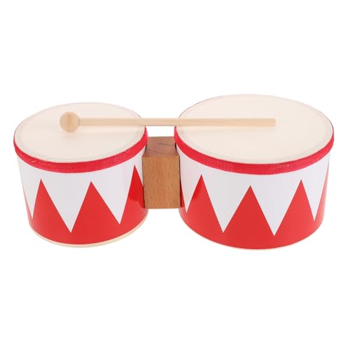 NUSITOU 1 Satz Trommel Marching Snare Drum Kindertrommel Kindertrommel Bongos Für Kinder Trommel Zum Singen Und Tanzen Musikinstrumente Für Erwachsene Trommeln Für Kinder Holz von NUSITOU