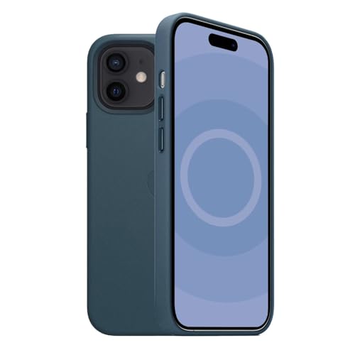 NUZIXINXW Handyhülle aus Leder für iPhone 12 Pro Max 12Mini CaseSchutzhülle, Blau, für iPhone14 von NUZIXINXW