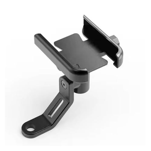 NVETJMUA Motorrad Telefon Halterung Für CBR650R Für CBR 650R 2018 2019 Motorrad Lenker Handy Halter GPS Stand Halterung Motorrad Handy halterungen(Mirror Holder Black) von NVETJMUA