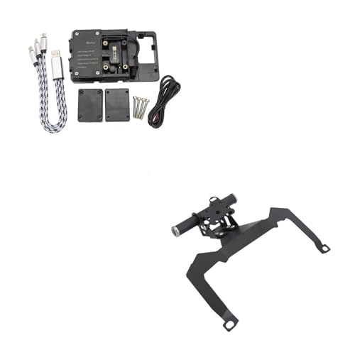 NVETJMUA Motorrad Telefon Halterung Für Forza 350 Für Forza 125 2022 2021 Motorrad Vorne Telefon Ständer Halter GPS Navigaton Platte Halterung Motorrad Handy halterungen(BC) von NVETJMUA