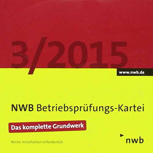 NWB Betriebsprüfungs-Kartei, CD-ROM von NWB Verlag