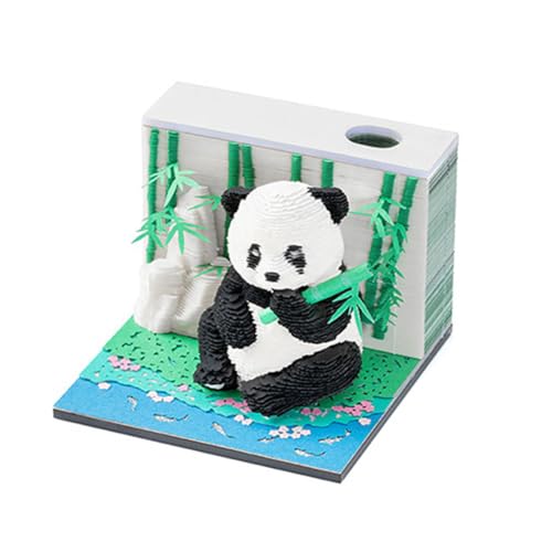 Tear Away Kalender 2025, 3D Tischkalender 2025, 3D Kalender 2025, 3D Kalender, Zeitmesser Kalender 2025, Panda Themed 3D Kalender, Kreatives Stifthalter-Design, Büro Desktop Ornament von NXUQKZ