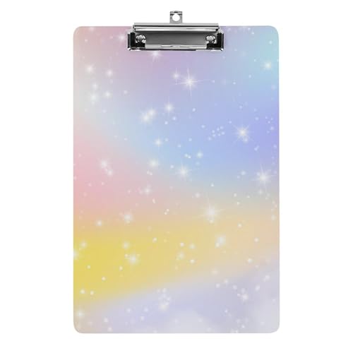 Bunte Sterne Klemmbrett Zum Aufhängen Clipboard Hartplatten Klemme Für Papier Dokumente von NYKVTG