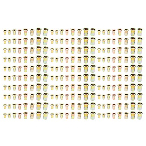 240pcs Farbzinkplattiernotte Nietmut von NYSUZHOUJI