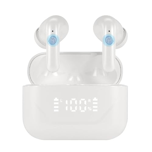 NZDFH In Ear Kopfhörer Bluetooth Kabellose Übersetzungs-Ohrhörer, Echte 3-In-1-Sprachübersetzer-Ohrhörer In Echten 144 Sprachen, Akzentübersetzungskopfhörer, Kabellose Bluetooth-Übersetzung von NZDFH