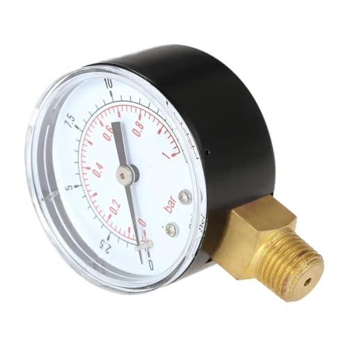 50 mm Manometer 0~15 psi 0~1 bar Wasserdruckskala Hydraulikdruckmessgerät Manometer 1/4 Zoll NPT-Gewinde Manometer Pression 1 Stück von NZNGUSHA