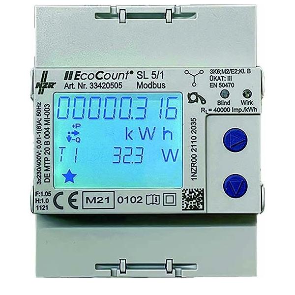 NZR Elektr.Hutschienenzähler EcoCount SL#33420405 von NZR