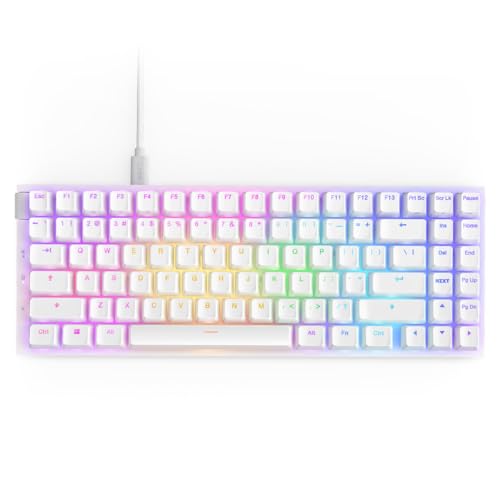 NZXT Function 2 MiniTKL - 2024 Optische Tenkeyless Gamingtastatur | RGB beleuchtet | 8K-Abfragerate | Lineare Opt. Switches | Einstellbare Auslösung | Hot-Swap | Gaming Keyboard | Weiß US (QWERTY) von NZXT