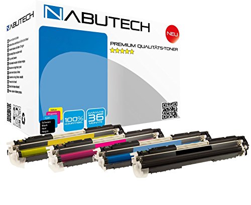 Nabutech 4 Toner kompatibel für Samsung CLP-620 CLP (1Set 126a CMYK Business) von Nabutech