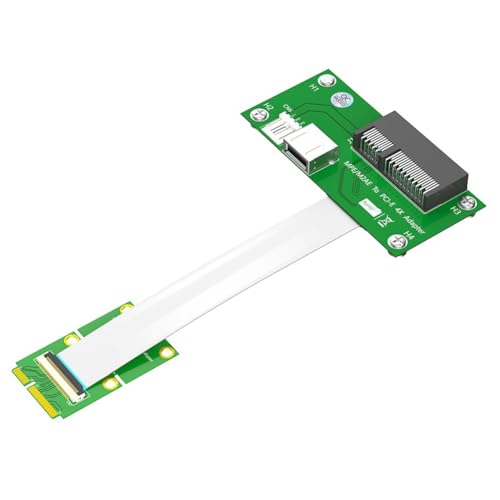 Naemriee -PCI-E-Auf-PCI-E-X4-Verlängerungskabel, Riser-Kabel mit Hochgeschwindigkeits-FPC-Kabel mit Magnetpad, Einfach zu Verwenden, A von Naemriee