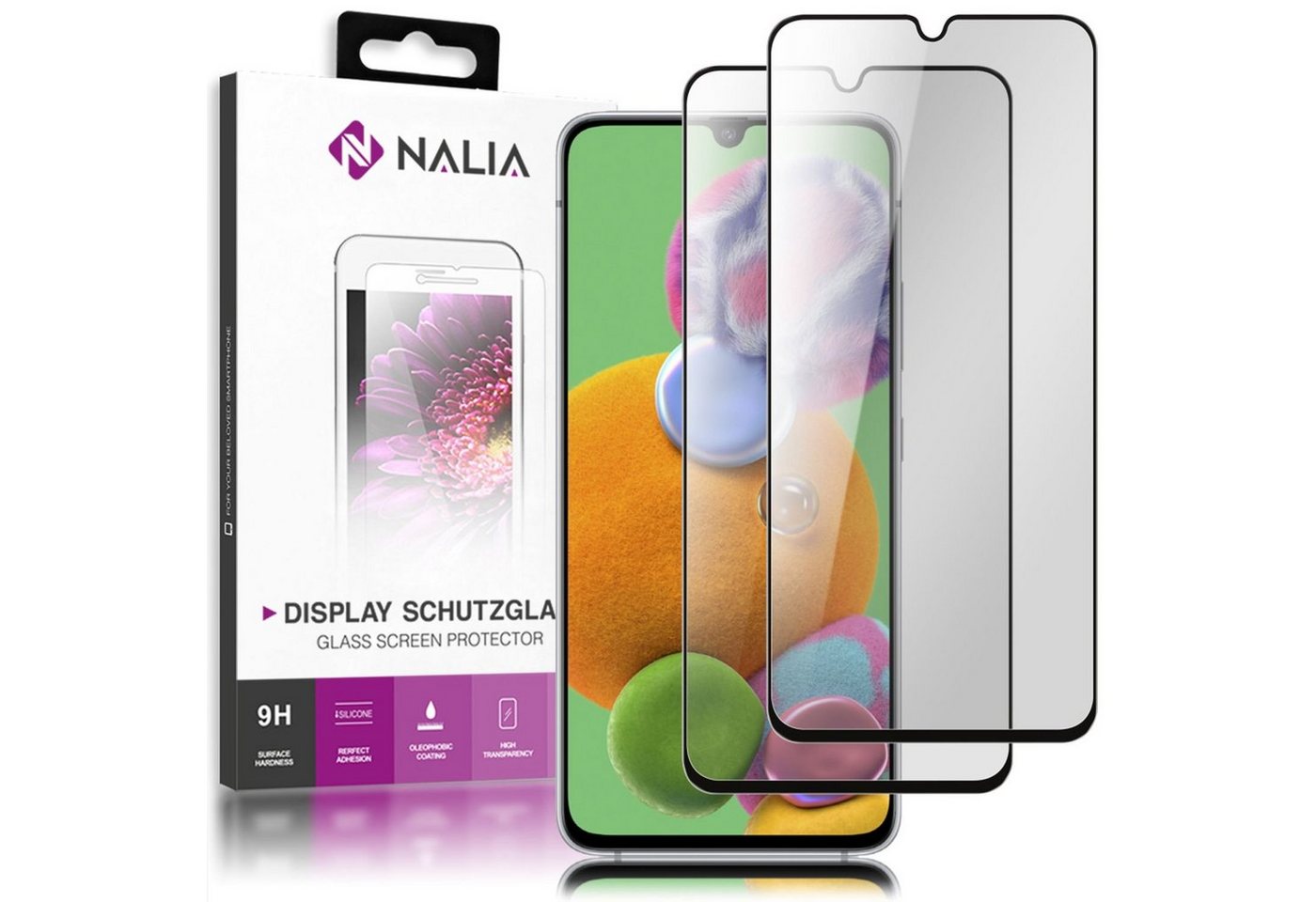 Nalia Schutzfolie Samsung A90 5G, Schutzglas von Nalia