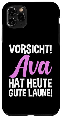 Hülle für iPhone 11 Pro Max Vorname Ava von Name Ava Geschenk