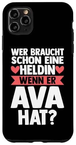 Hülle für iPhone 11 Pro Max Vorname Ava von Name Ava Geschenk