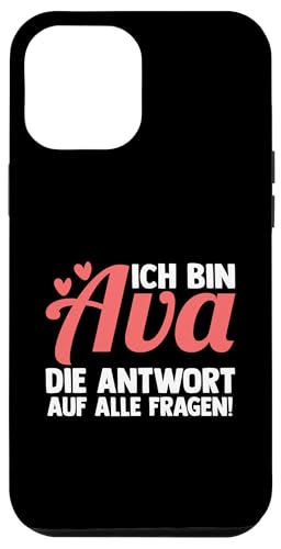 Hülle für iPhone 14 Pro Max Vorname Ava von Name Ava Geschenk