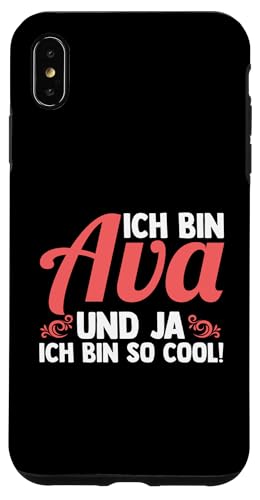 Hülle für iPhone XS Max Vorname Ava von Name Ava Geschenk