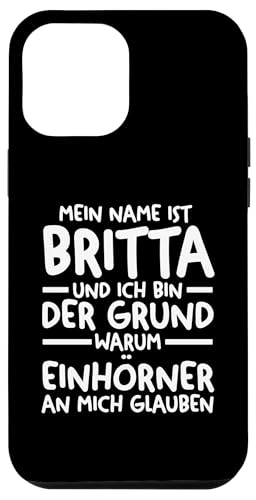 Hülle für iPhone 15 Plus Vorname Britta von Name Britta Geschenk