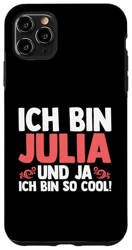 Hülle für iPhone 11 Pro Max Vorname Julia von Name Julia Geschenk