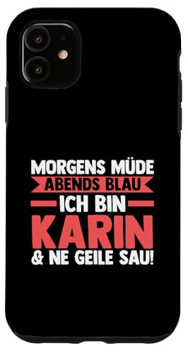 Hülle für iPhone 11 Vorname Karin von Name Karin Geschenk