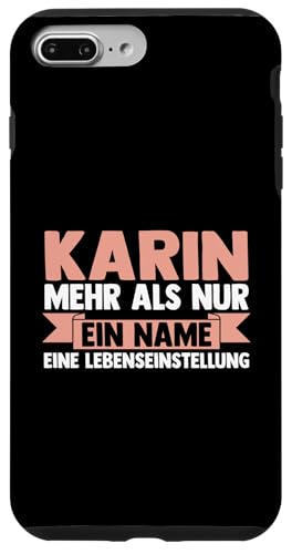 Hülle für iPhone 7 Plus/8 Plus Vorname Karin von Name Karin Geschenk