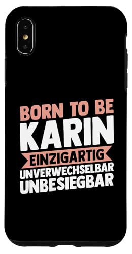 Hülle für iPhone XS Max Vorname Karin von Name Karin Geschenk