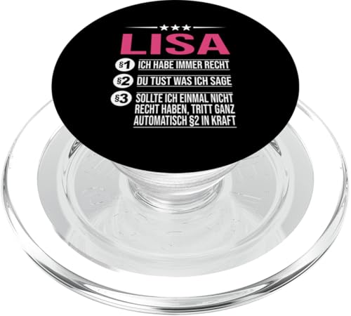 Lisa Vorname ich habe immer Recht Spruch PopSockets PopGrip für MagSafe von Name Lisa Sprüche Ich habe immer Recht