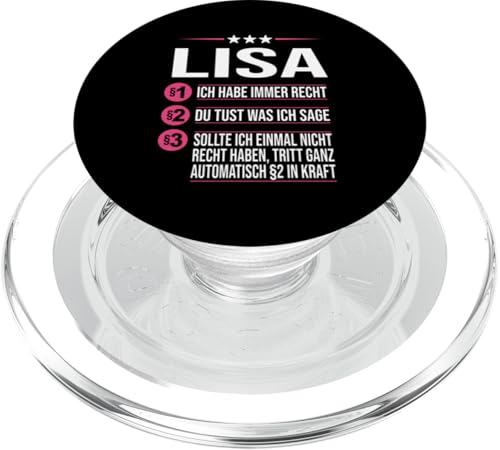 Lisa Vorname ich habe immer Recht Spruch PopSockets PopGrip für MagSafe von Name Lisa Sprüche Ich habe immer Recht