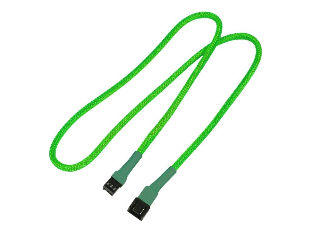 Kabel Nanoxia 3-Pin Verlängerung, 60 cm, neon-grün von Nanoxia