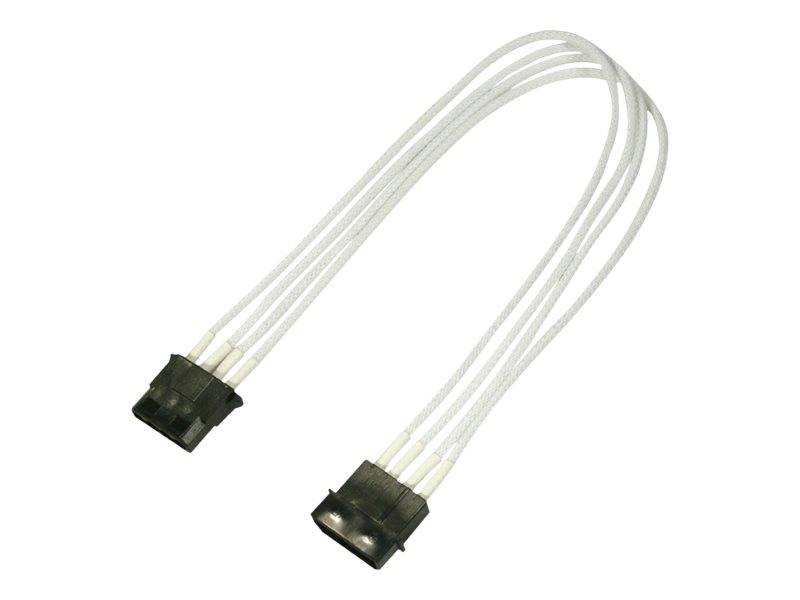 Kabel Nanoxia 4-Pin Verlängerung, 30 cm, Single, weiß von Nanoxia