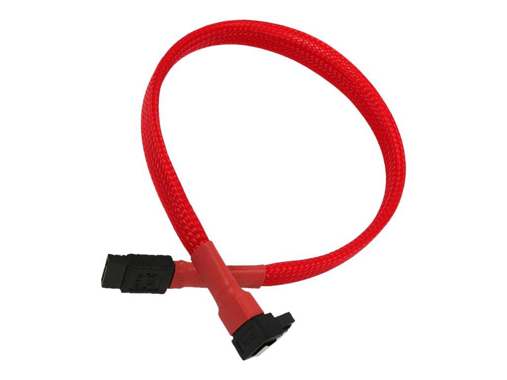 Kabel Nanoxia SATA 6Gb/s Kabel abgewinkelt 30 cm, rot von Nanoxia