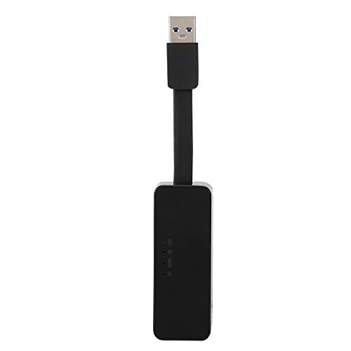 Ethernet-Adapter für Laptop, Ethernet-zu-USB-Ethernet-USB-Adapter, Schwarz, Gigabit-USB-Netzwerkkarte 40-polig für Realtek 8153B Low Power von Naroote