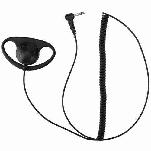 Headset, für Zwei-Wege-Radio-Ohrhörer für Walkie-Talkie-Radio, Nur Hören, Empfangen, Radio-Ohrhörer, Nur Hören, Headset, 3,5-mm-Hören, Nur Headset von Naroote