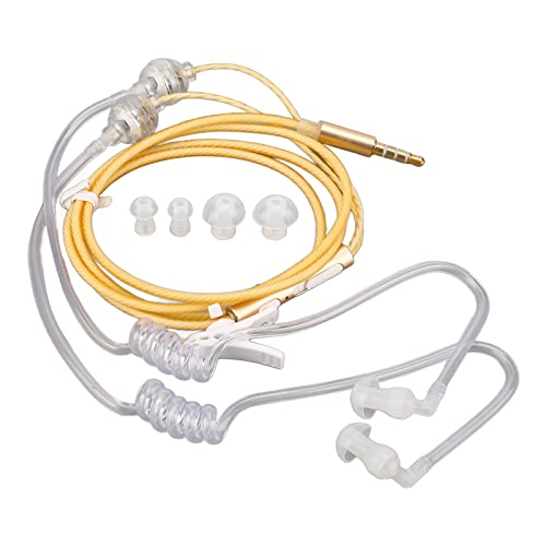 Naroote Air Tube-Kopfhörer, Kopfhörer, Elektronik, Kabelgebundene Air Tube-Ohrhörer, Ergonomische Strahlung mit Geräuschreduzierung, Tragbares Binaurales 3,5-mm-Air Tube-Headset, Air von Naroote