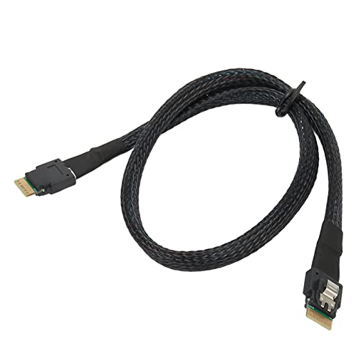 Naroote HDD-Datenkabel, Schmales SAS-Kabel, 12 GBPS, Verzinnter Kern, Schmal, Weich, Hohe Flexibilität für den Desktop (1m/39.4in) von Naroote