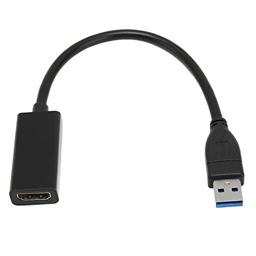 Naroote USB-auf-Adapter, USB-auf-Konverter, USB-auf-Kabel, Tragbar, 1080P, 60 Hz, 5 Gbit/s, Video-Adapter, Konvertierung mit USB 3.0 auf HD-Multimedia-Schnittstellenadapter für 7 8 10 von Naroote