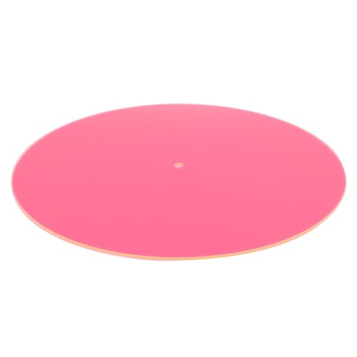 Plattenspieler-Slipmat, Plattenspieler-Matte, Plattenspieler-Matte, Schallplatten-Slipmat, Geräuscharme Acryl-Plattenspieler-Platten-Slip-Matten für 12-Zoll-Plattenspieler von Naroote