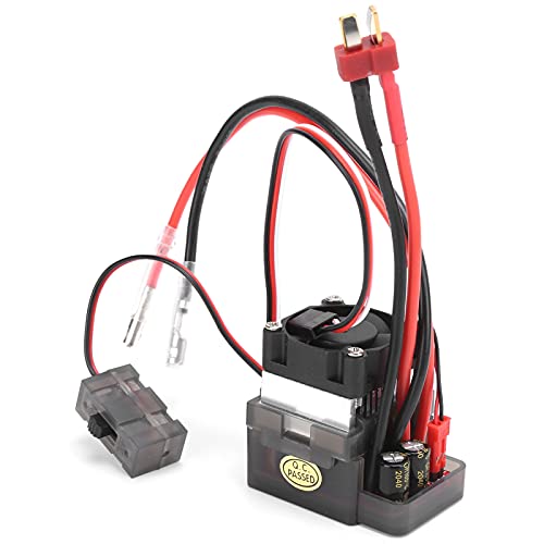 Servo-Tester, Servo-Controller, Hochspannungsversion, 320 A, Zwei-Wege-Bürsten-Regler mit Bremskühlgebläse, RC-Esc für Fahrzeug-Schiffsmodelle von Naroote