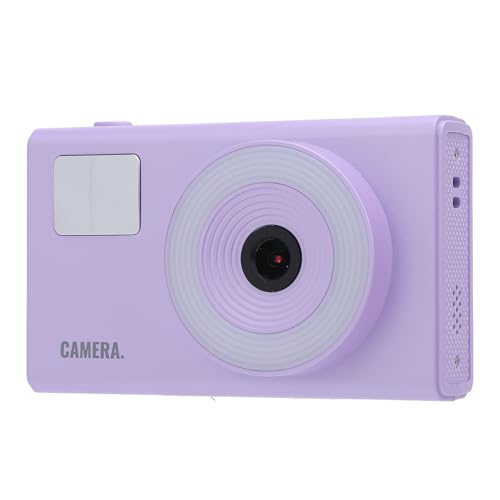 Tragbare Reisekamera, Fülllicht 4K 48MP 2,4-Zoll-Augenpflege-Bildschirm-Digitalkamera für Porträtfotografie (Purple) von Naroote