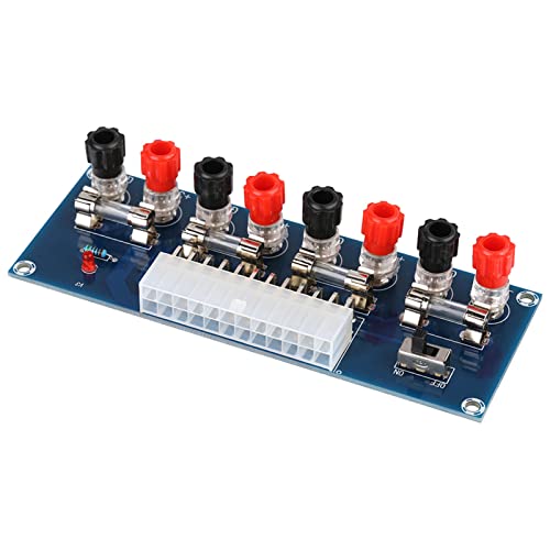 XH M229 24 Pin Benchtop Power Board, Computergehäuse Netzteil Breakout Board Adaptermodul ATX Transfer Board Netzteil Testmodul Stabile Leistung für Desktop-PC von Naroote