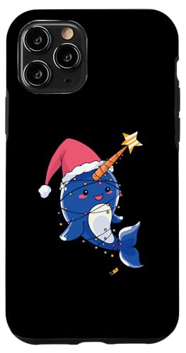 Hülle für iPhone 11 Pro Narwhale Weihnachtsbeleuchtung - Lustige Weihnachten von Narwhale Christmas Lights