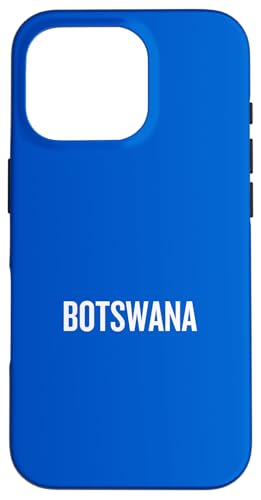 Hülle für iPhone 16 Pro Botswana-Nationalflagge, Farbe: Blau von Nations of the World