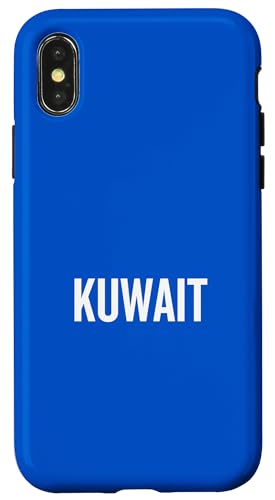 Hülle für iPhone X/XS Kuwait-Nationalflagge, Farbe: Blau von Nations of the World