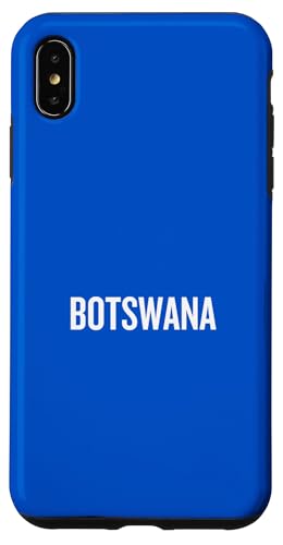 Hülle für iPhone XS Max Botswana-Nationalflagge, Farbe: Blau von Nations of the World