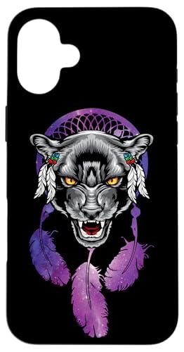 Hülle für iPhone 16 Plus Panther Spirit Animal Black Totem Indianer Heritage von Native American Heritage Day Spirit Animal Totem