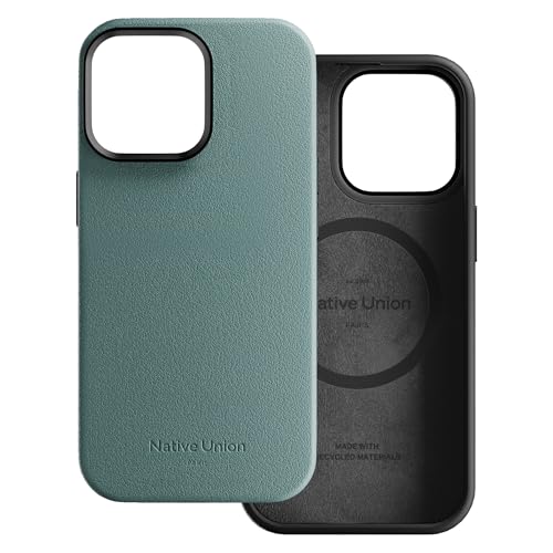 Native Union Active Case – MagSafe-kompatibel mit Magneten–Robustes Design–Recycelte Materialien–Fallschutz bis 10 ft/3 m für iPhone 14 Pro Max (Schiefergrün) von Native Union