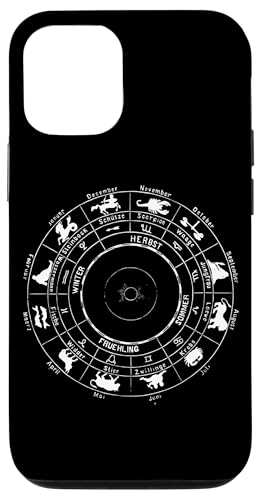 Hülle für iPhone 13 Pro Tierkreiszeichen Horoskop Astrologie Sternzeichen Vintage von NattWorld