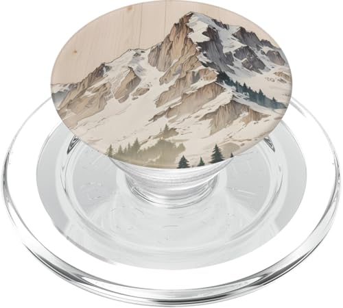 Geometrie Outdoor Holz Wandern Natur Berg Wald Camping PopSockets PopGrip für MagSafe von Natur Berg Wald Leben Outdoor Kiefer Baum