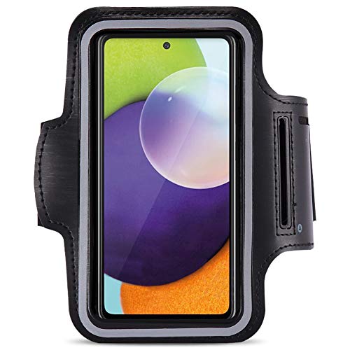 Jogging Tasche kompatibel für Samsung Galaxy A72 Handy Hülle Sport Lauf Armband Fitnesstasche von Nauci