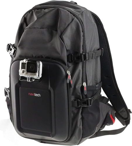 Navitech Action Kamera Rucksack mit integriertem Brustgurt – kompatibel Mit Dem SJCAM SJ10PRO 4K60FPS Action Camera von Navitech