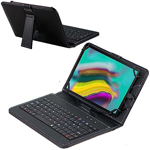 Navitech Schwarz QWERTZ Tastaturkasten - Kompatibel mit dem ANTEMPER 10 Zoll Tablet von Navitech