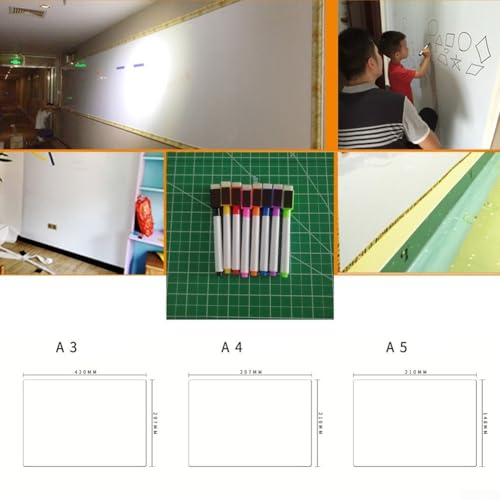 Praktisches magnetisches Whiteboard mit leicht abwischbarer Funktionalität, ideal für den täglichen Organisationsbedarf (A5) von NbgrvB